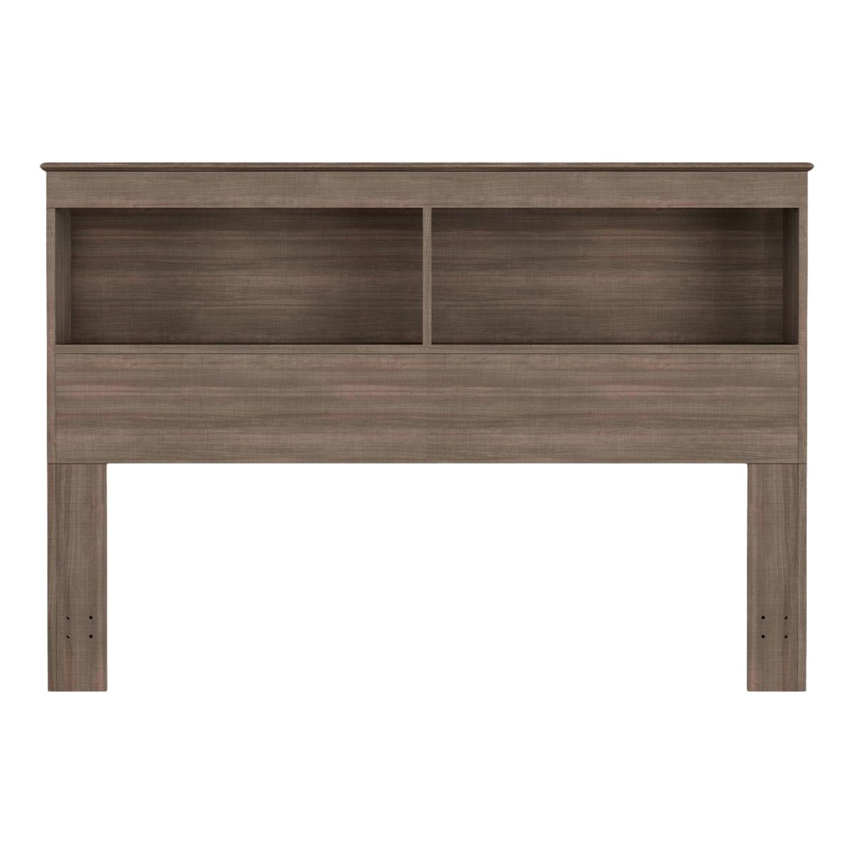 | Queen/Full Essentials Bookcase Headboard | Swedish Gray Elm