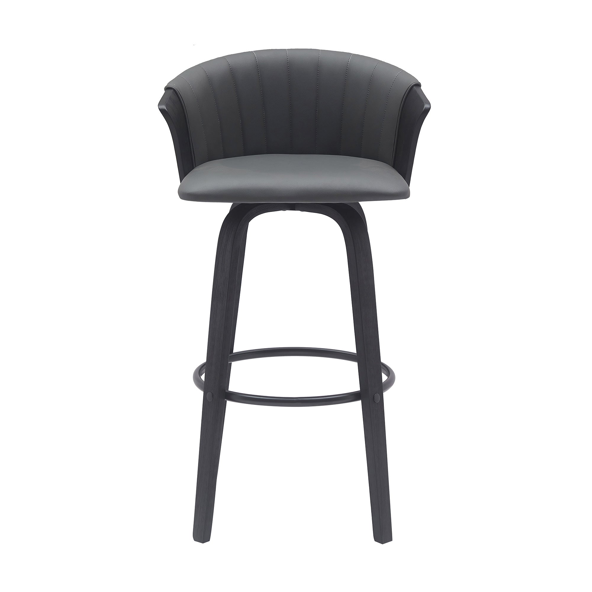 Armen Living | Diana 38" Swivel Bar Stool | Gray