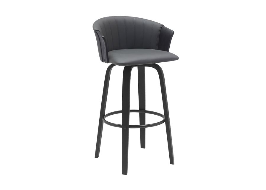 Armen Living | Diana 38" Swivel Bar Stool | Gray