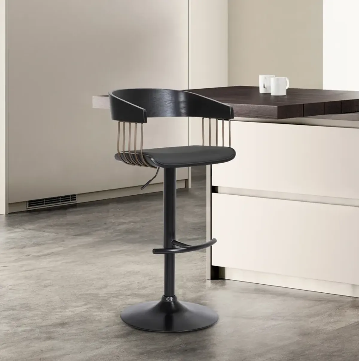 Larisa Adjustable Swivel Bar Stool