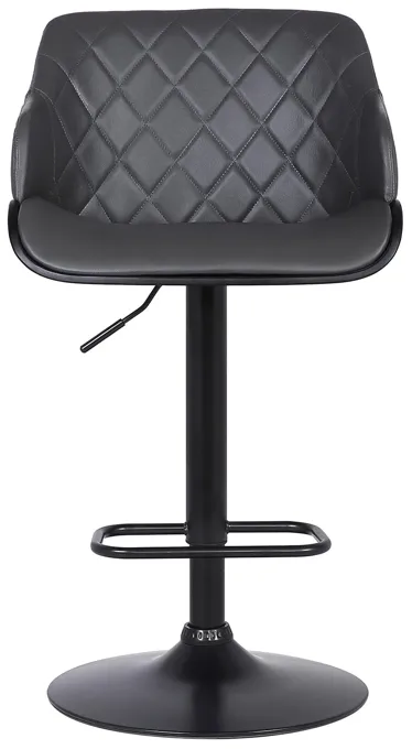 Armen Living | Toby Adjustable Swivel Bar Stool | Gray