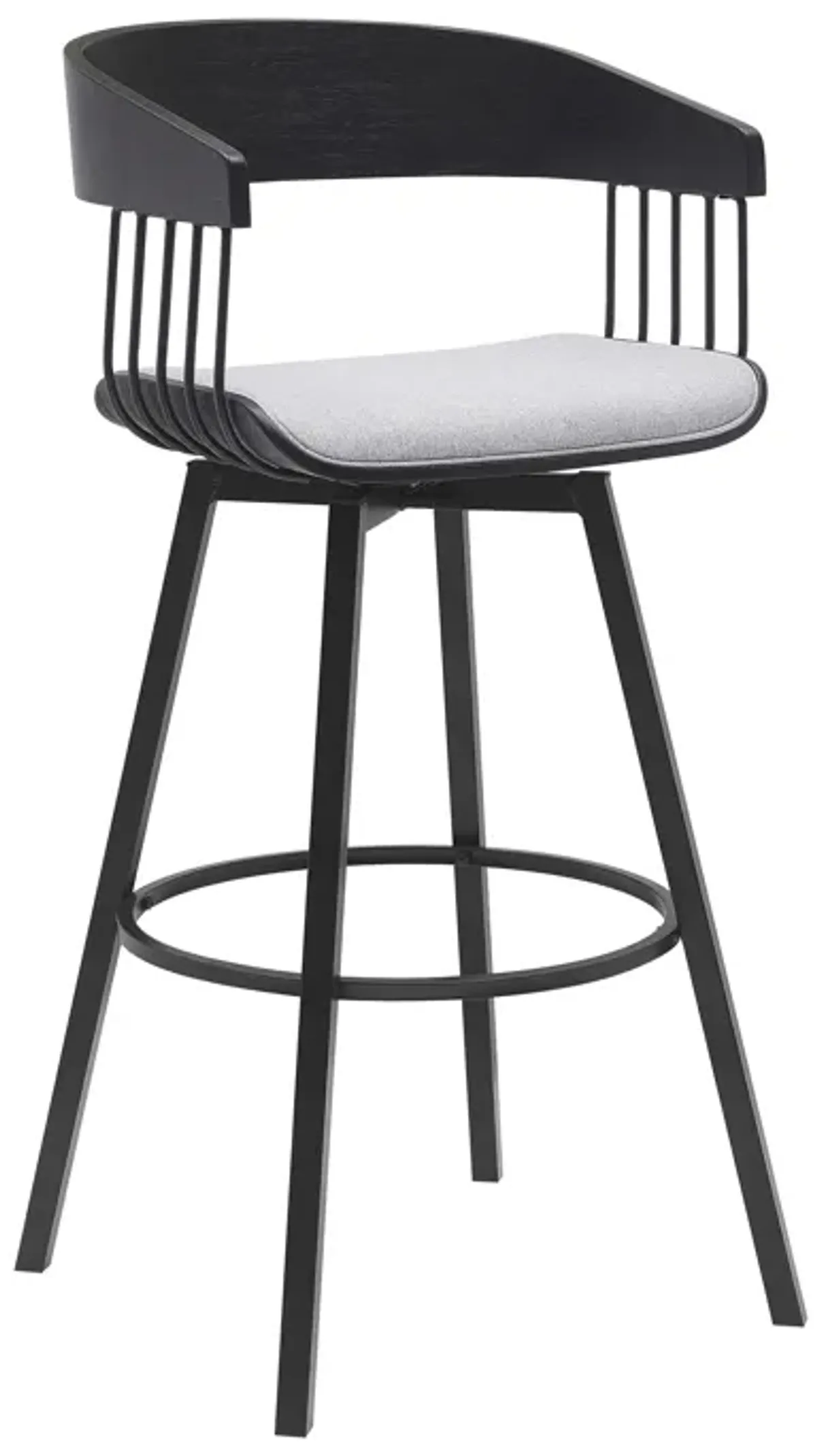 | Athena Adjustable Swivel Bar Stool | Gray