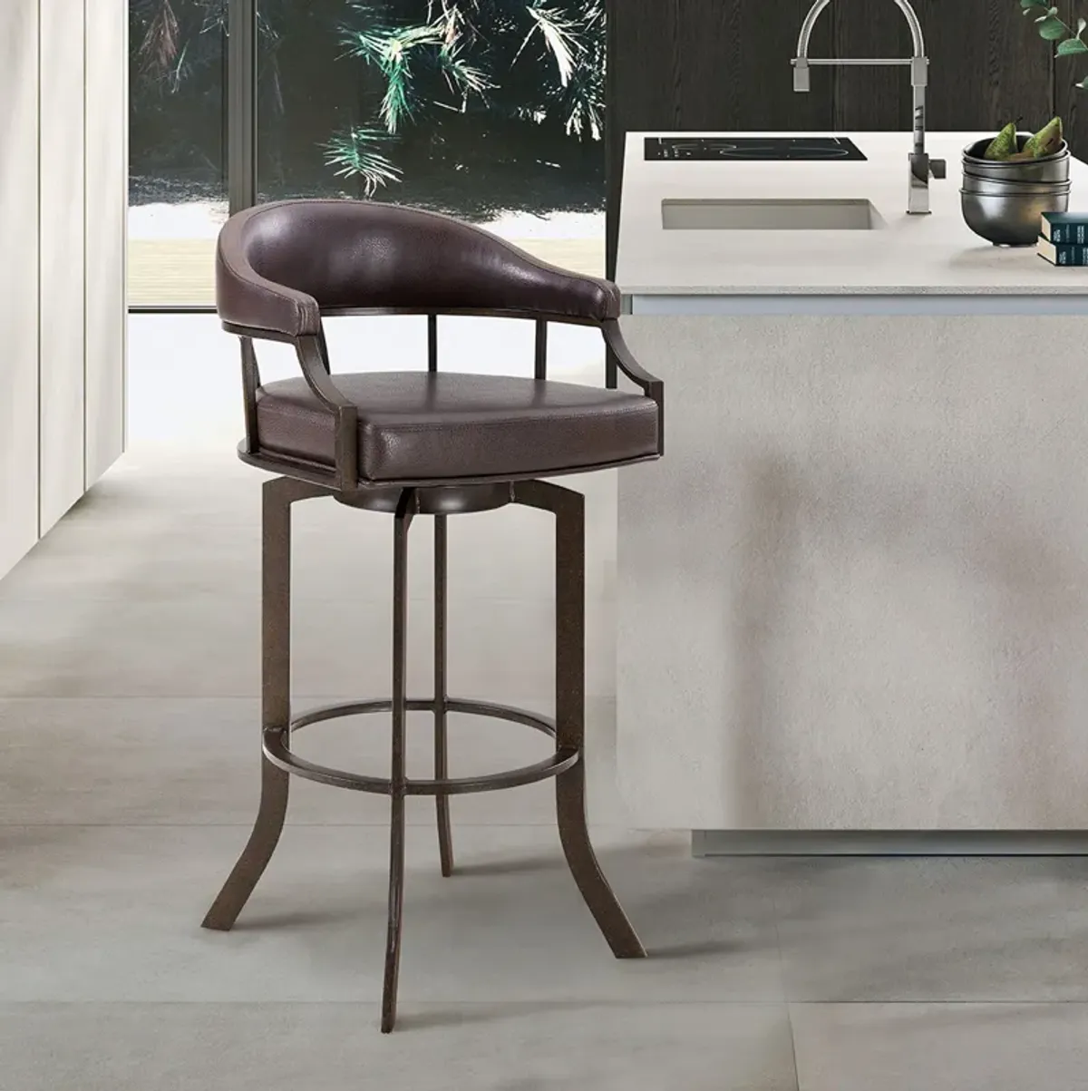 Edy Swivel Bar Stool