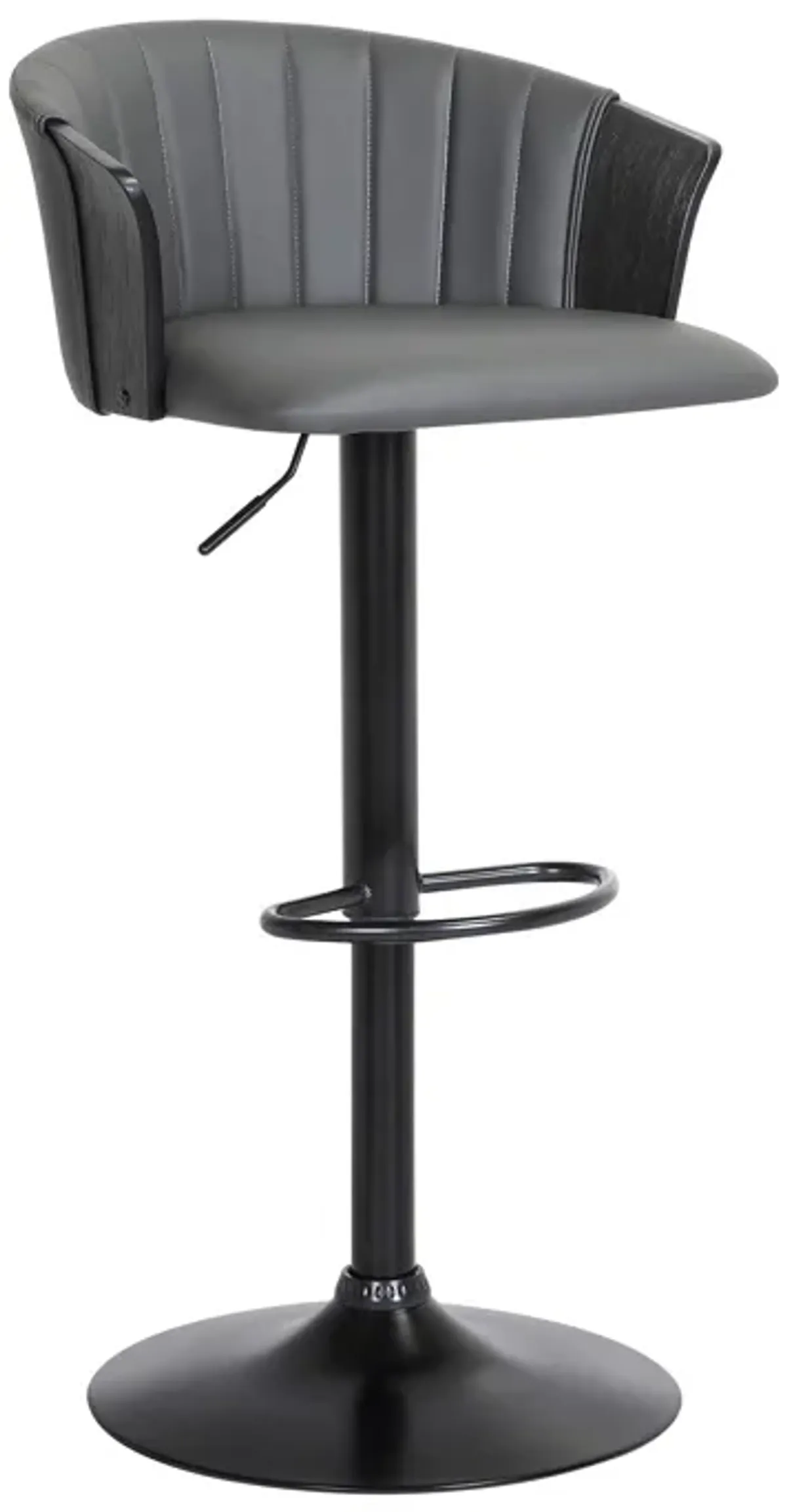 | Lydia Adjustable Swivel Bar Stool | Light Gray