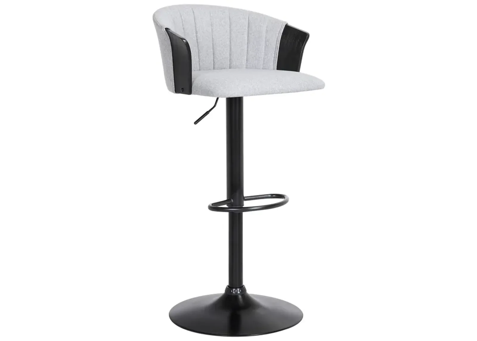 | Lydia Adjustable Swivel Bar Stool | Light Gray