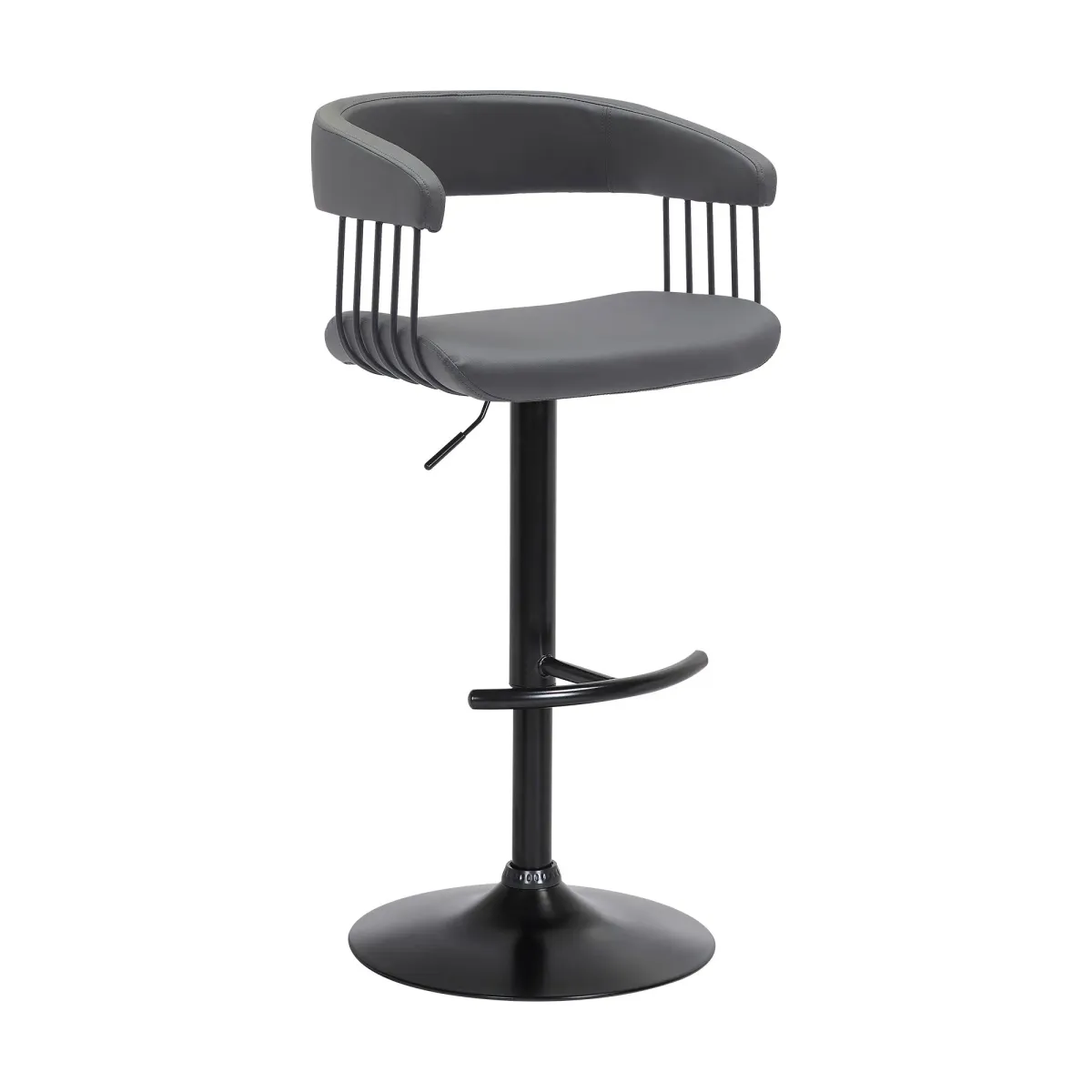 | Calista Adjustable Swivel Bar Stool | Black