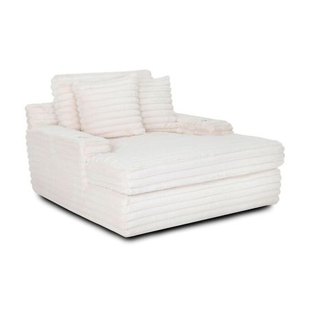 Living Cream Small Home Theater Chaise Lounge Lounge