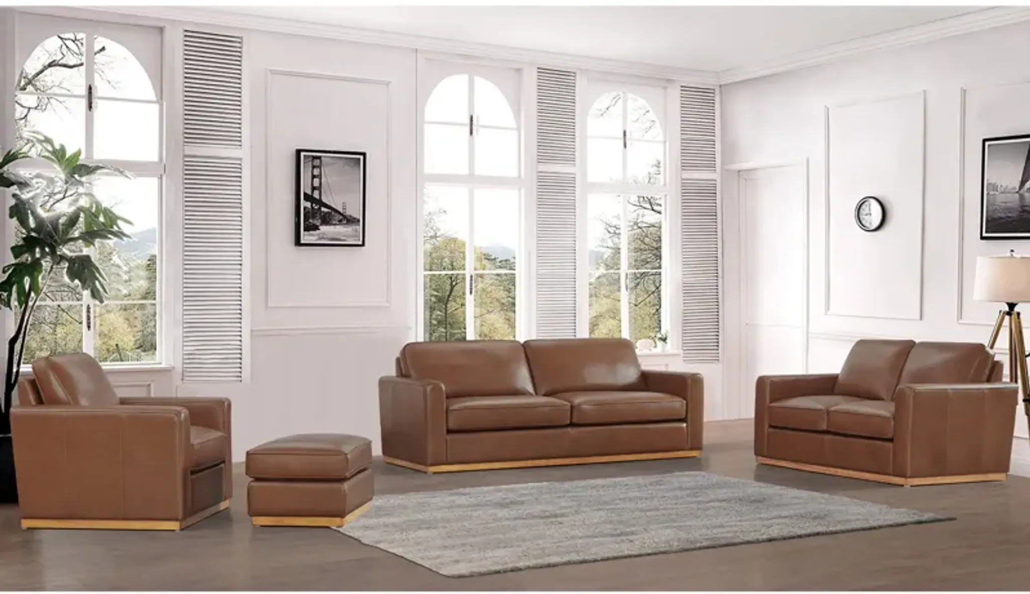 Leather Italia Usa Or Carter Chair Or Saddle Domino Slumberland ...