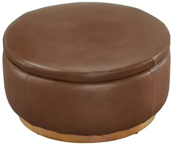 Leather Italia USA Carter Storage Ottoman