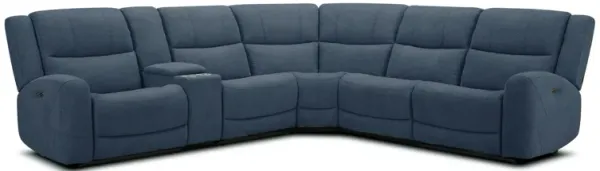 Kuka Home Grayson 6 Piece Sectional with 2 Power Ends and 1 Power Armless