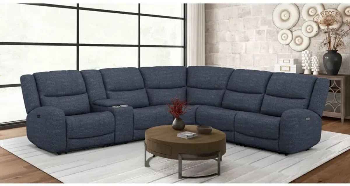 Grayson 6 Piece Sectional with 2 Power Ends