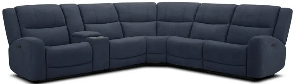 Grayson 6 Piece Sectional with 2 Power Ends and 1 Power Armless