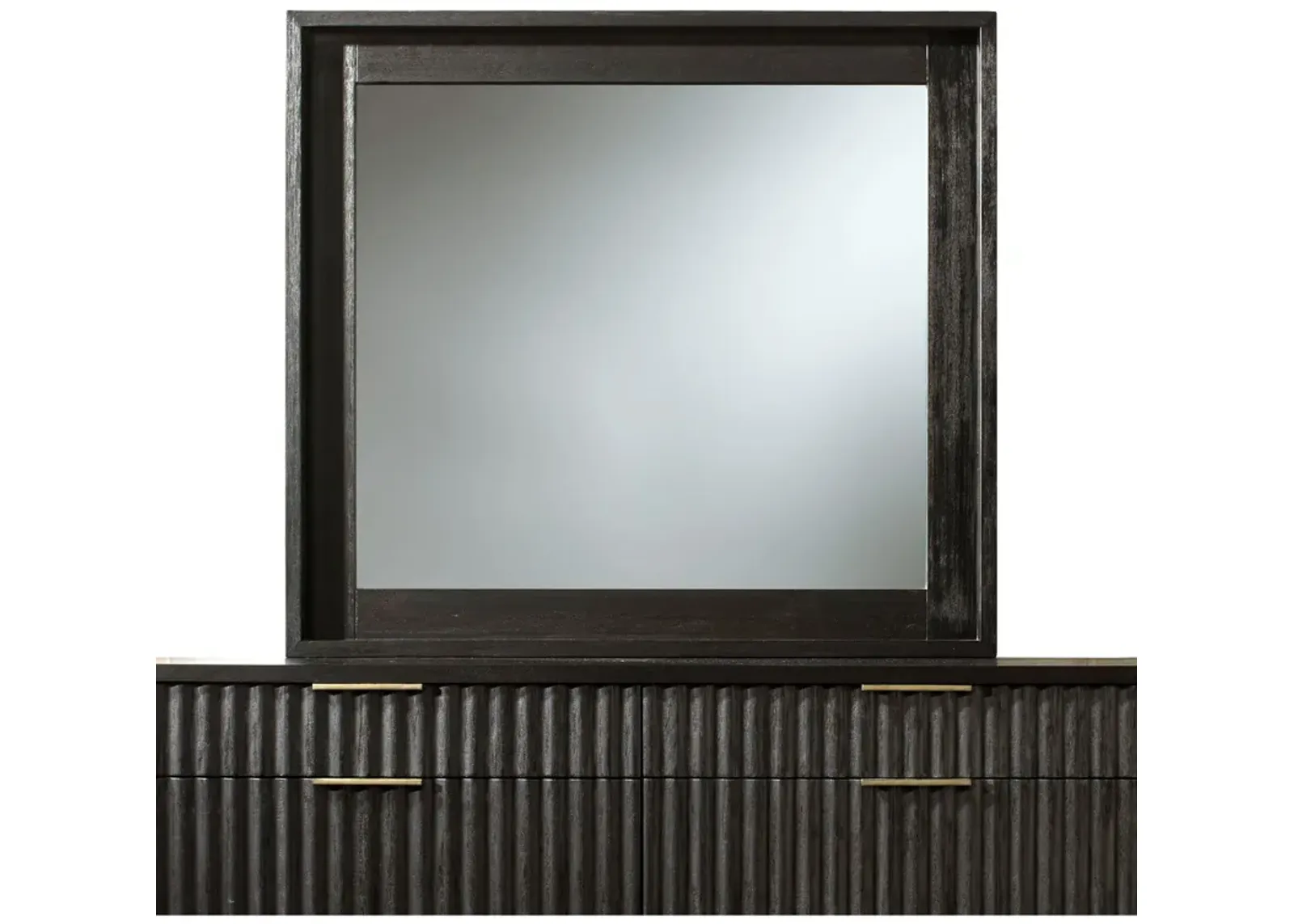 | Kentfield Mirror | Black Drift Oak