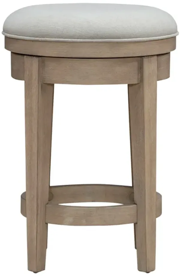 Liberty Furniture Brentwood Upholstered Swivel Counter Stool