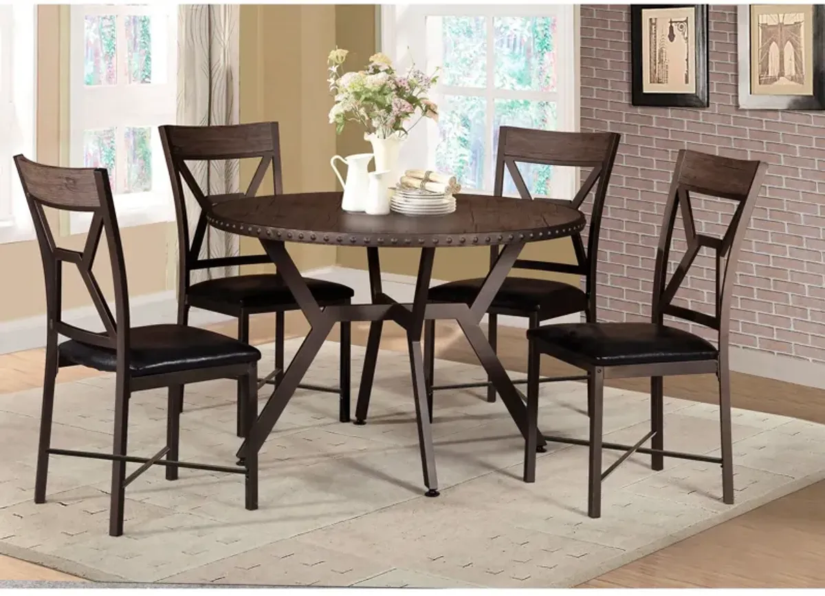 | Catania 5 Piece Dining Set | Brown