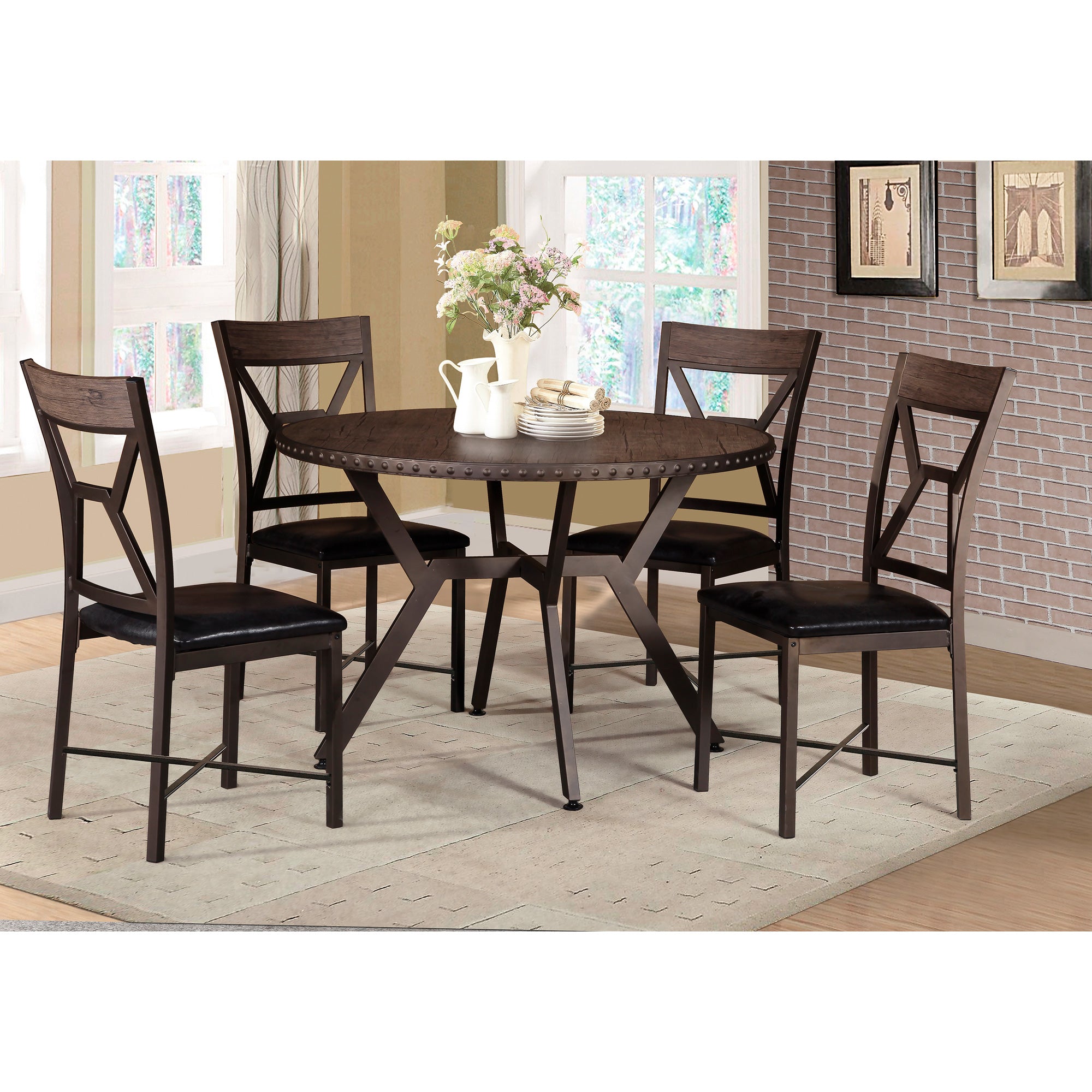 Titanic Furniture | Catania 5 Piece Dining Set | Brown