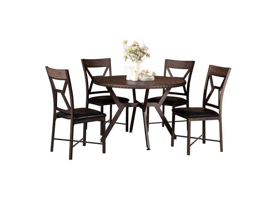 Titanic Furniture | Catania 5 Piece Dining Set | Brown