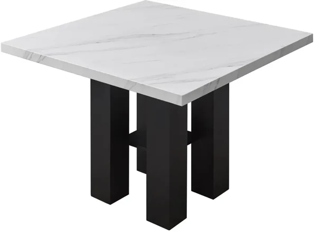 | Granada Counter Table | White Faux Marble