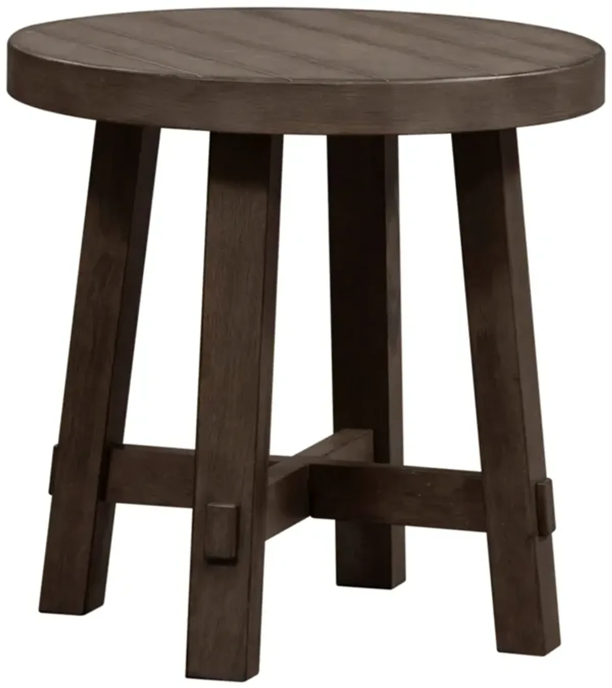 Modern Farmhouse Round End Table