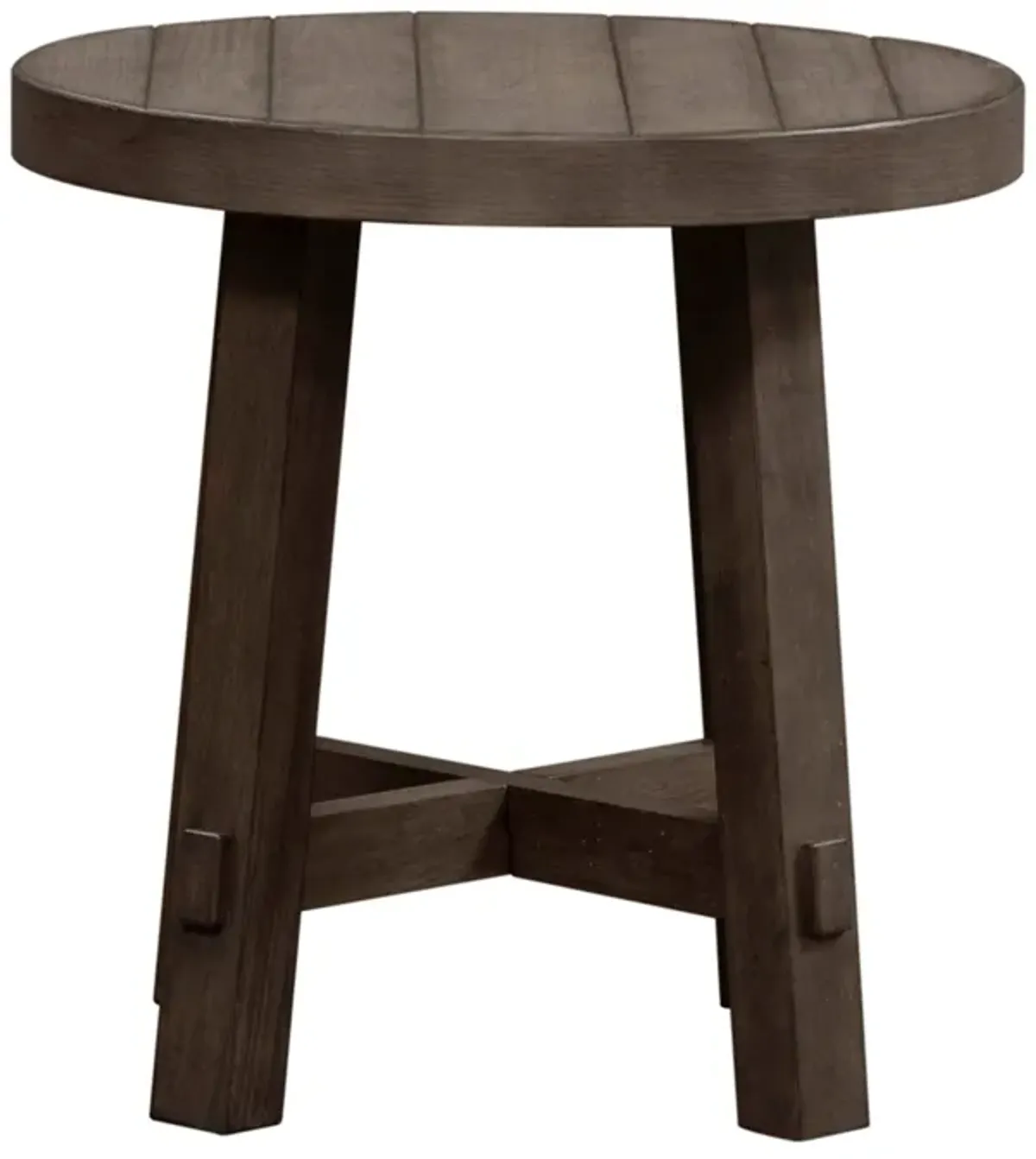 Modern Farmhouse Round End Table