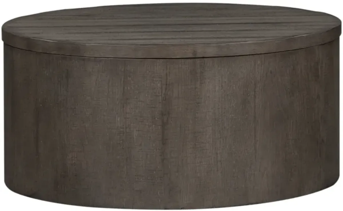 Modern Farmhouse Drum Coffee Table