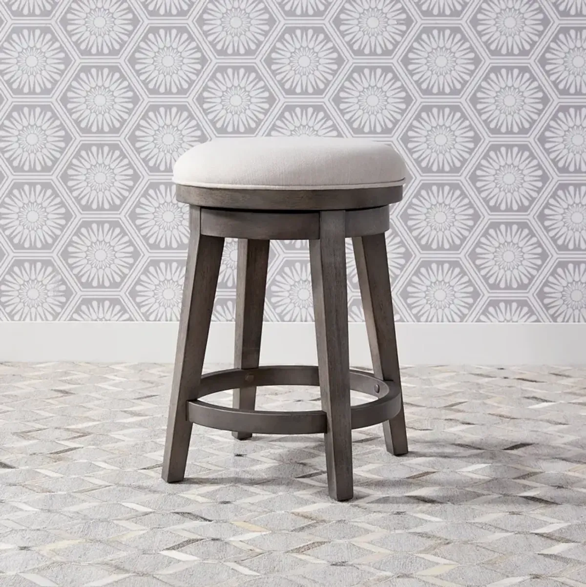 Modern Farmhouse Console Swivel Stool