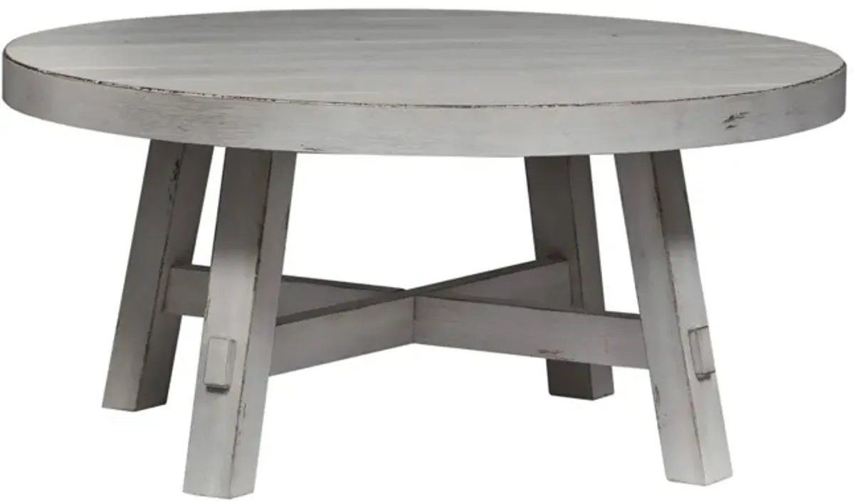 Liberty Furniture Modern Farmhouse Round Coffee Table