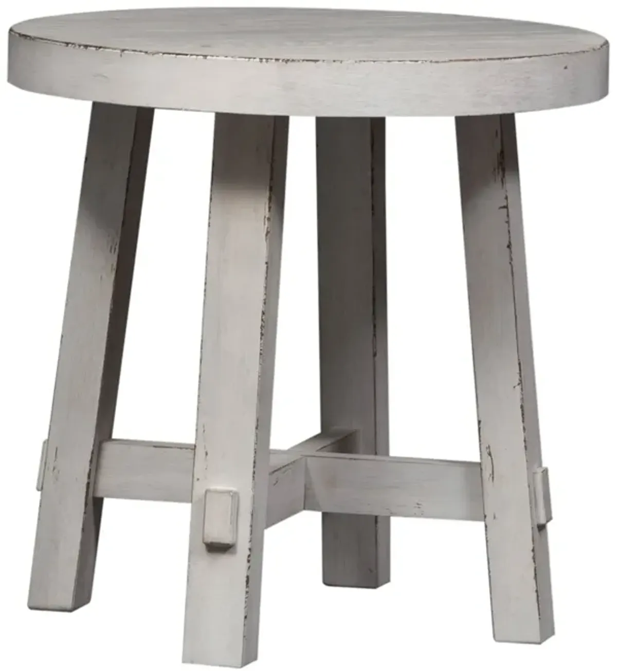 Modern Farmhouse Round End Table