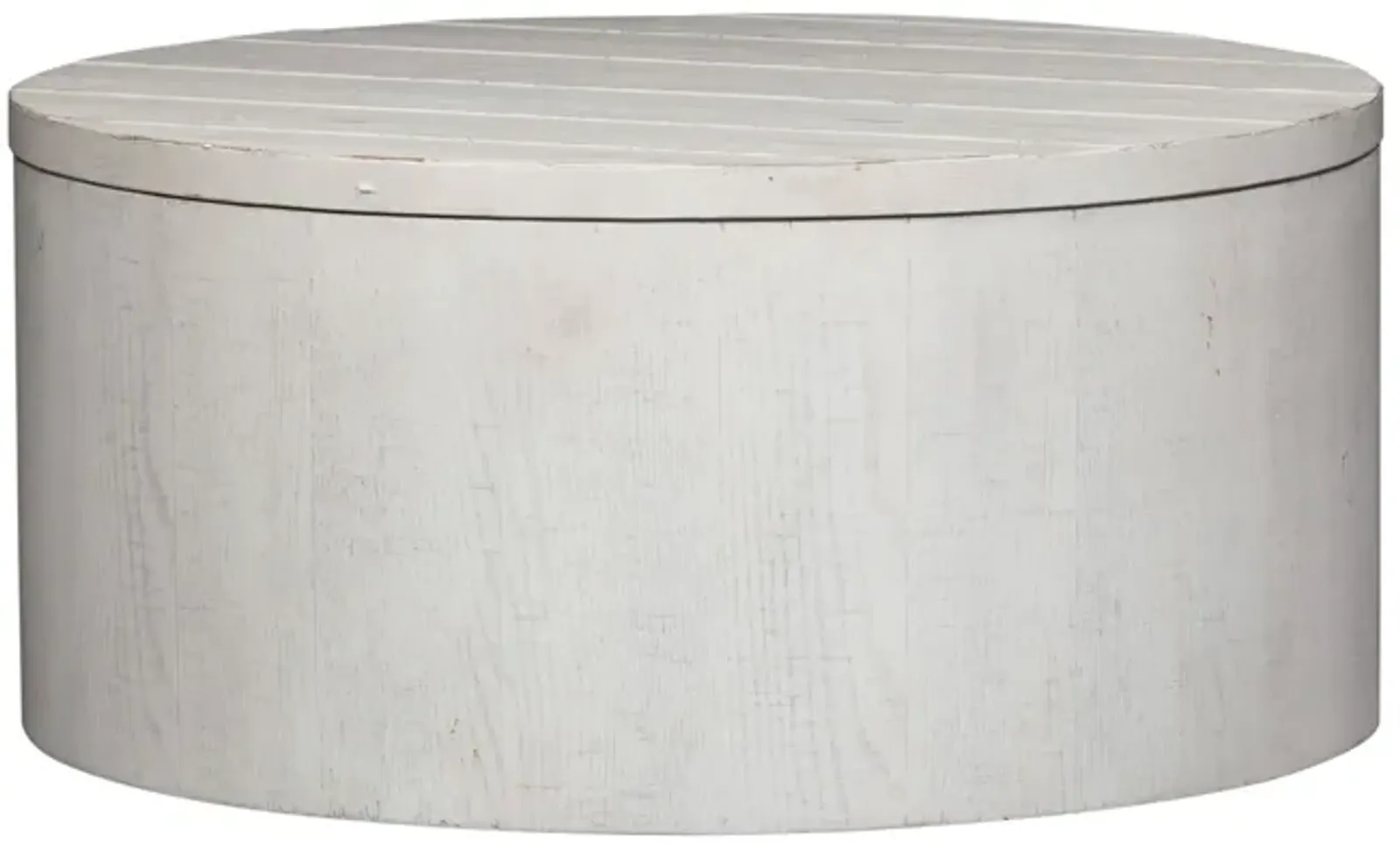 Modern Farmhouse Drum Coffee Table