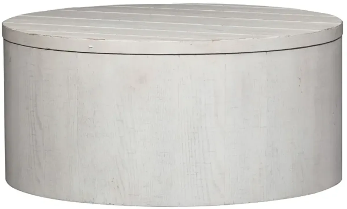 Modern Farmhouse Drum Coffee Table