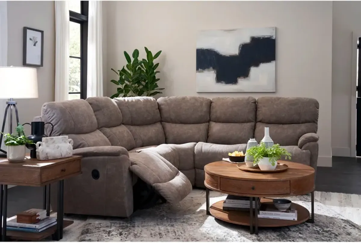 Trouper 3 Piece Reclining Sectional