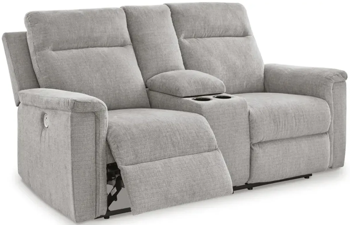 Barnsana Power Reclining Console Loveseat