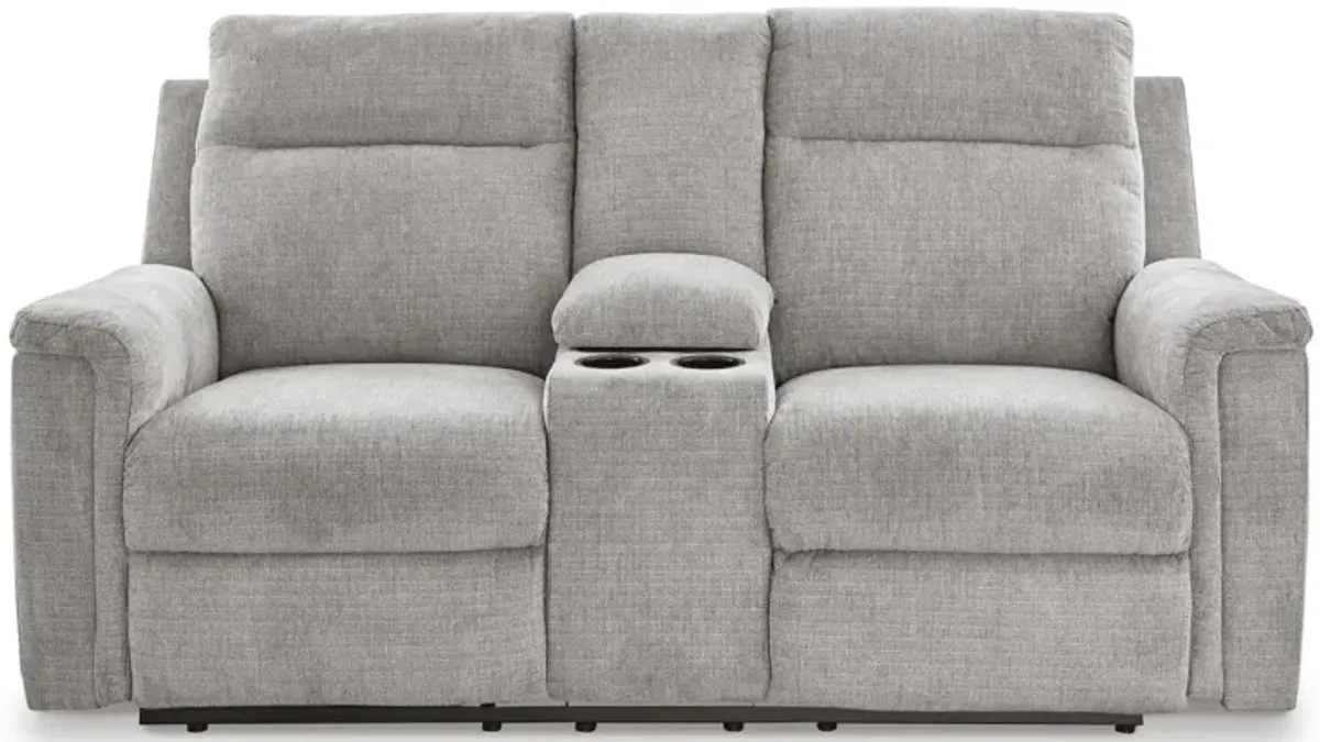 Barnsana Power Reclining Console Loveseat