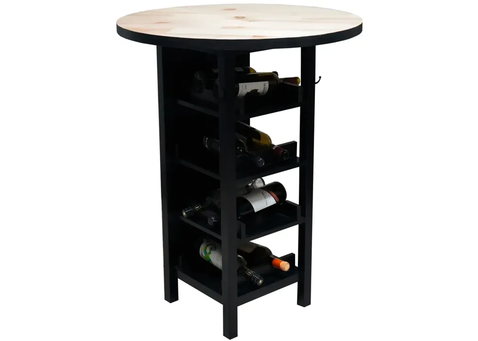 | Dayton Wine Rack Pub Table | Maple