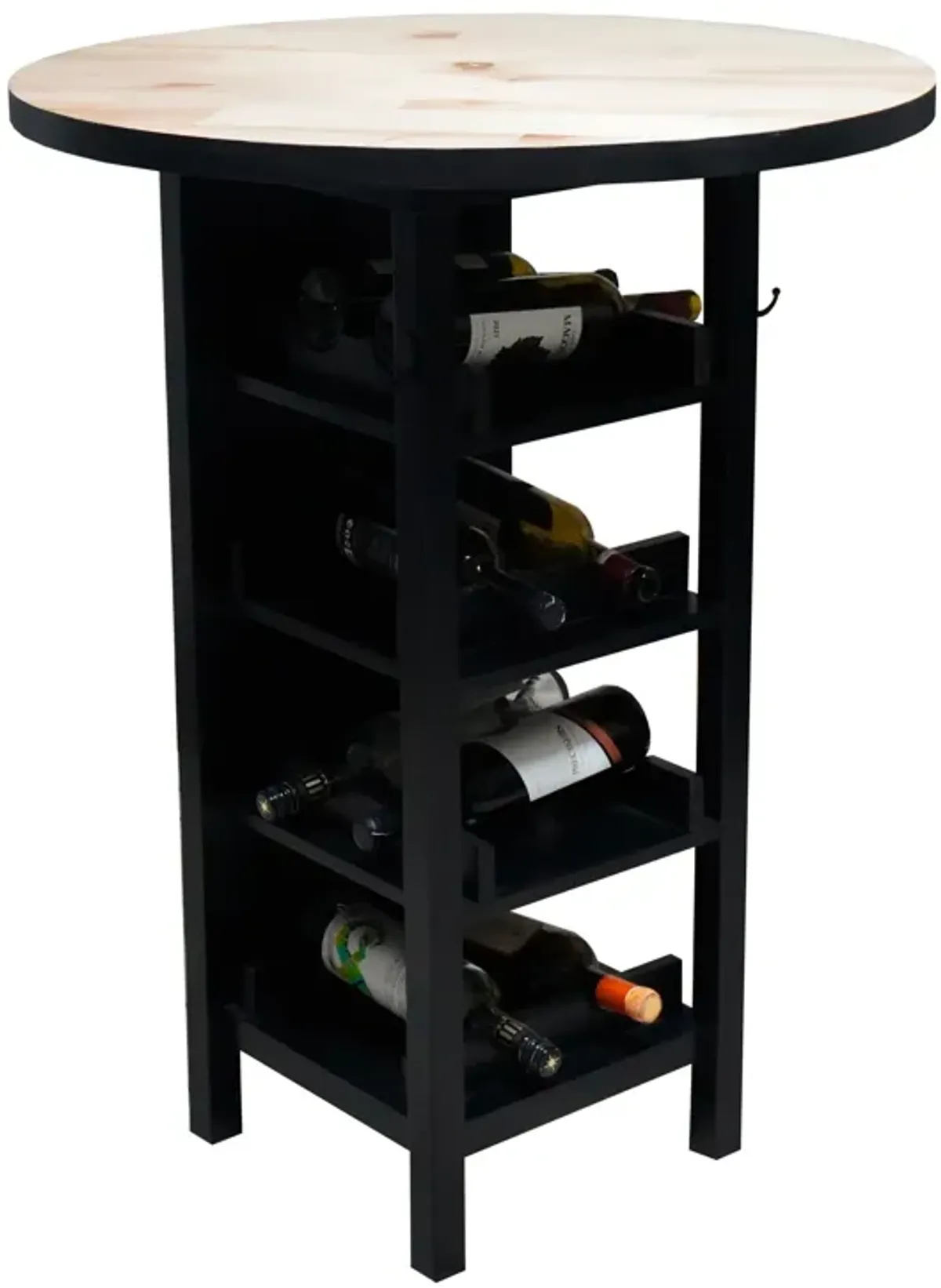 | Dayton Wine Rack Pub Table | Maple