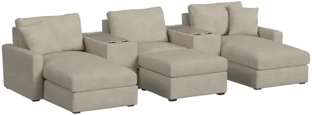 Simply Elements The Movie Lover 6 Piece Sectional