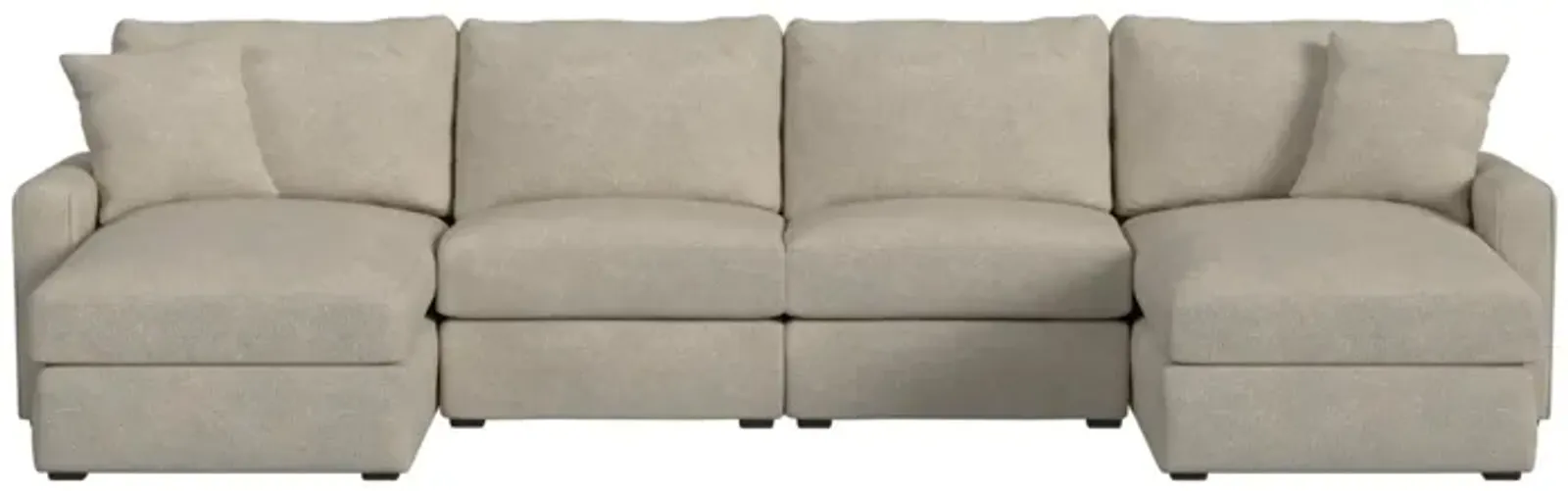 Simply Elements Double Trouble 4 Piece Sectional