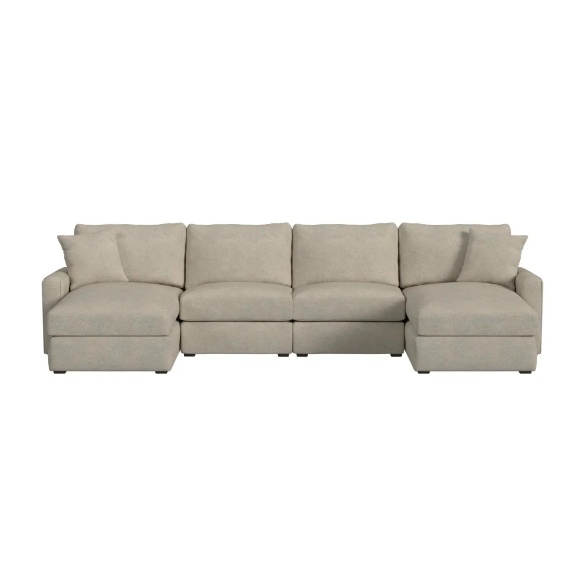 Style Line Simply Elements Double Trouble 4 Piece Sectional
