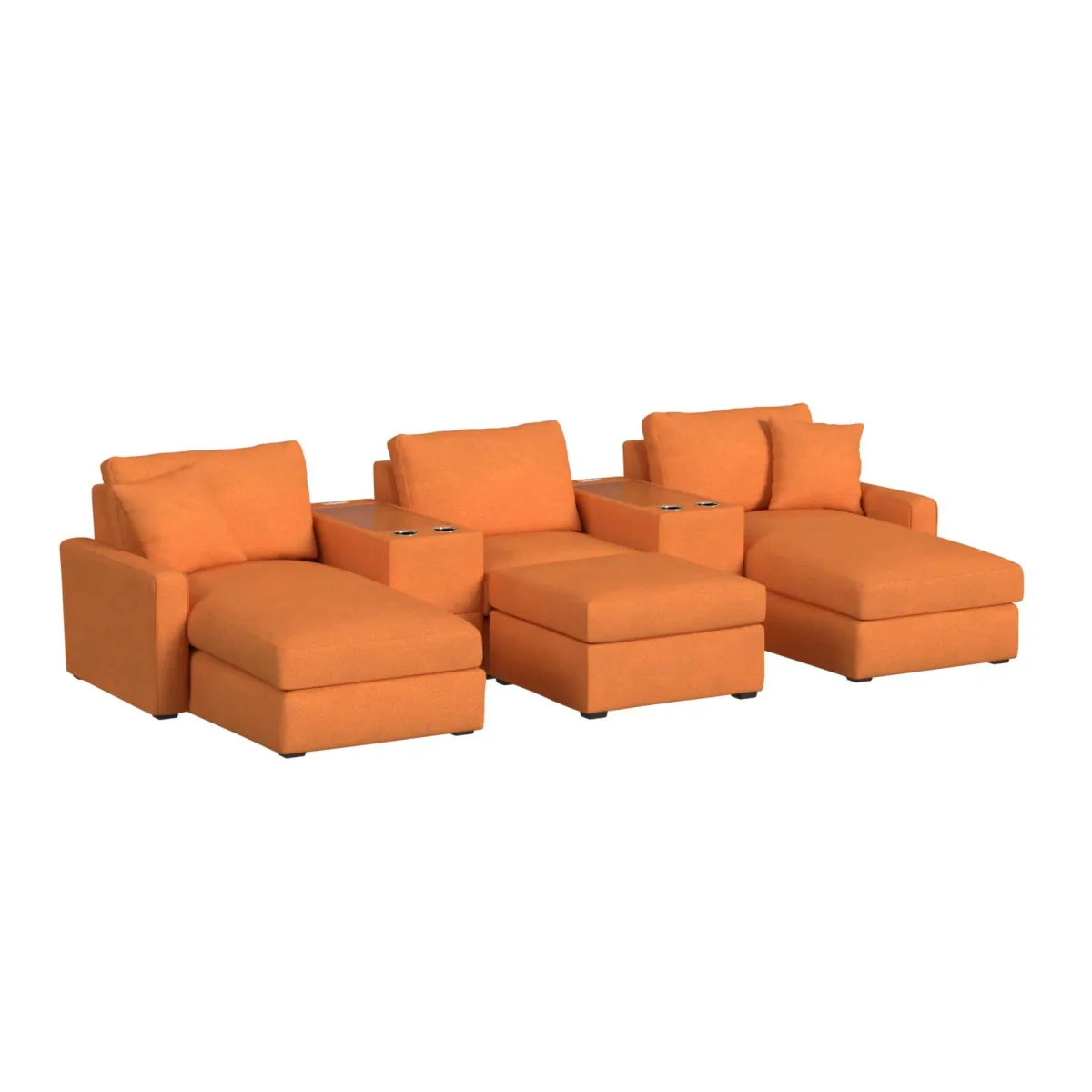 Simply Elements The Movie Lover 6 Piece Sectional