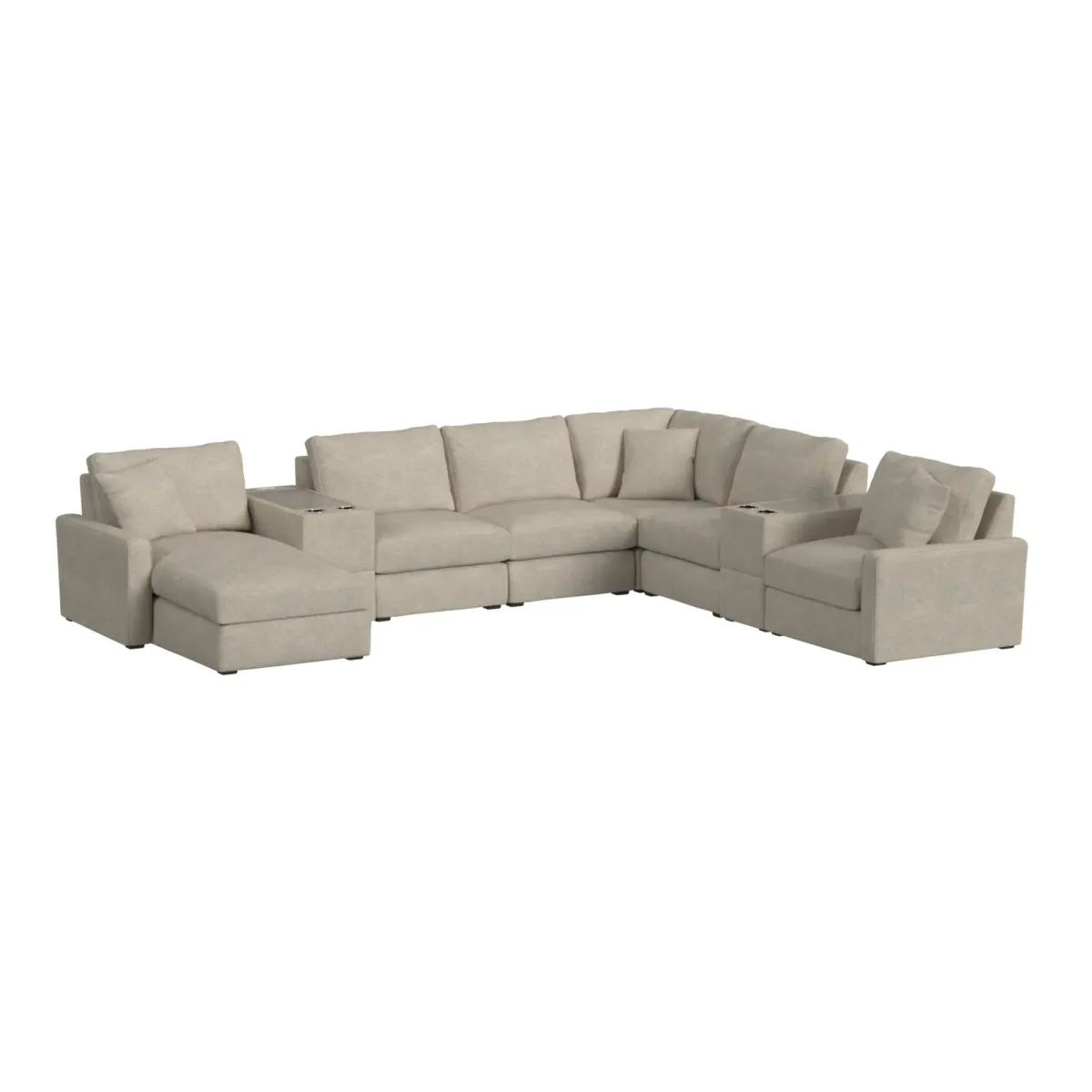 Simply Elements The Big Way 8 Piece Sectional