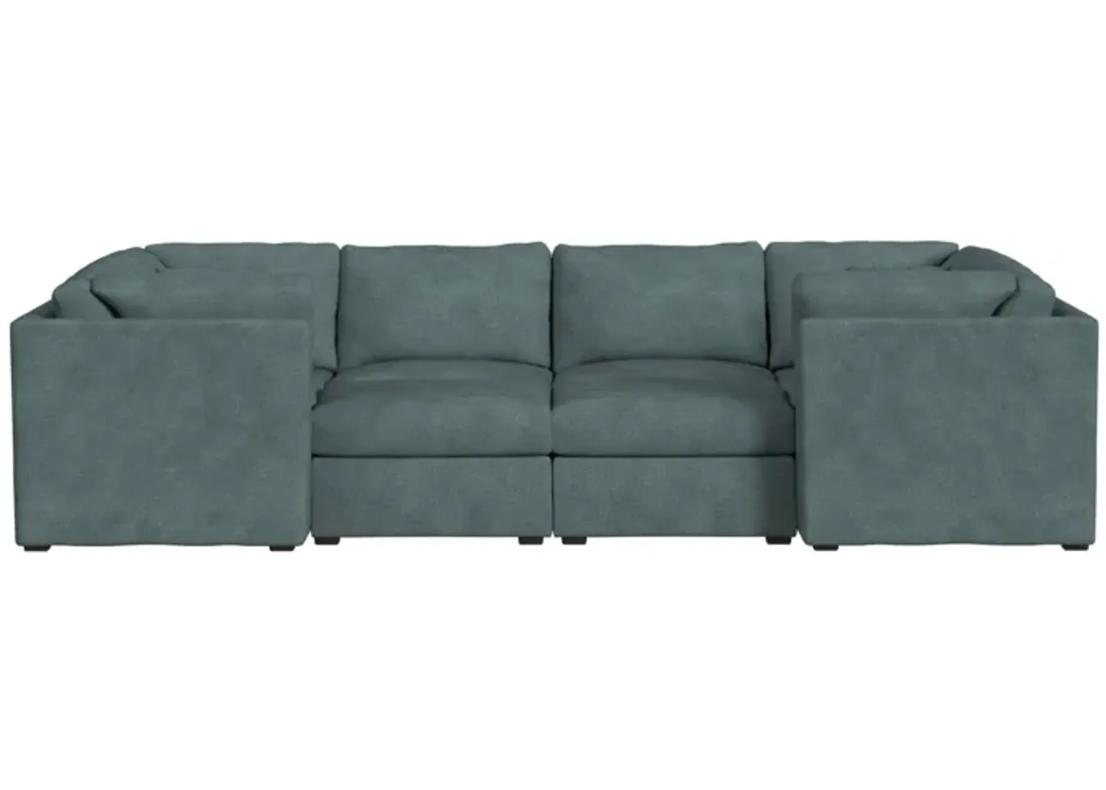 | Simply Elements The Pit 8 Piece Sectional | Blue