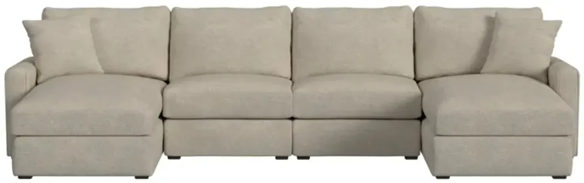 Simply Elements Double Trouble 4 Piece Sectional