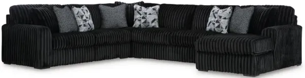 Ashley Furniture Midnight-Madness 4 Piece Modular Sectional with Right Chaise