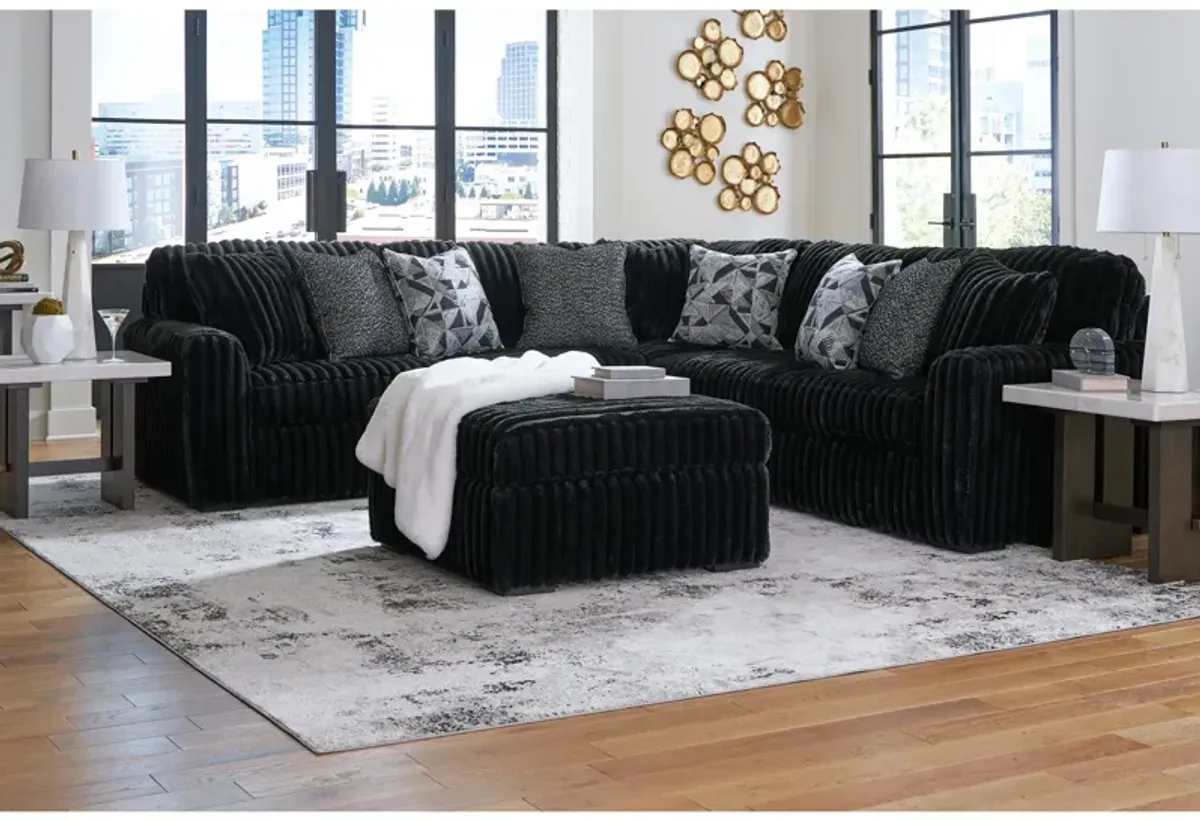 Midnight Madness 3 Piece Sectional