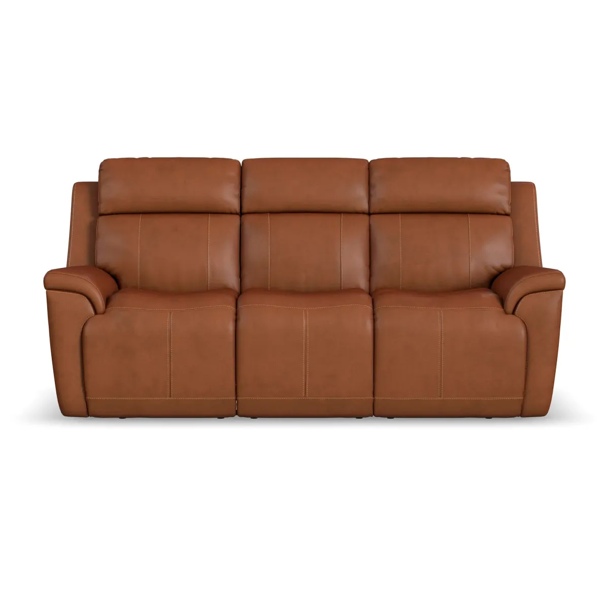 Flexsteel Amelia Power Reclining Console Sofa with Power Headrests and Lumbar
