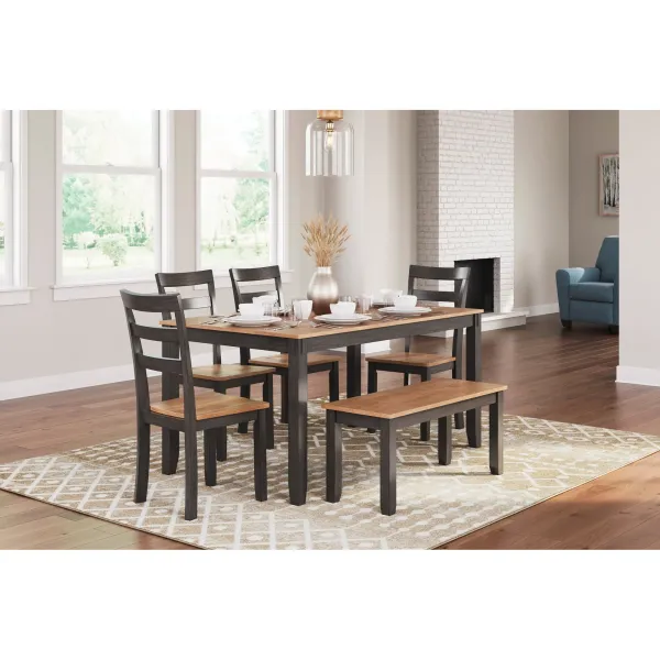 Ashley Furniture Gesthaven 6 Piece Rectangular Dining Set