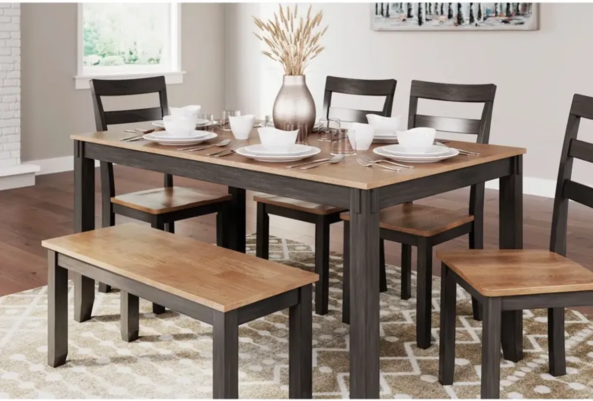 Ashley Furniture Gesthaven 6 Piece Rectangular Dining Set