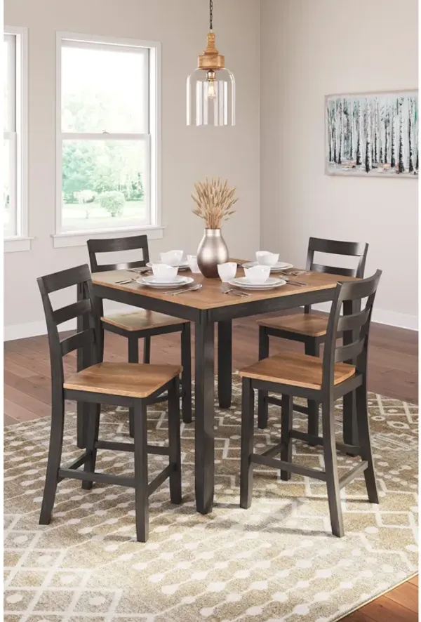 Ashley Furniture Gesthaven 5 Piece Square Counter Dining Set