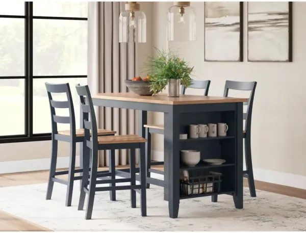 Ashley Furniture Gesthaven 5 Piece Rectangular Counter Dining Set