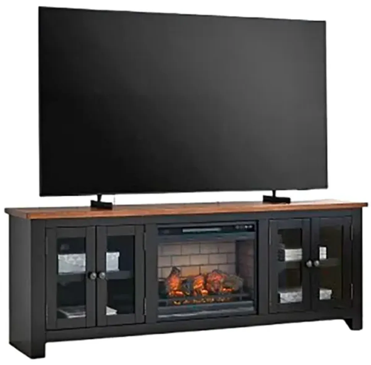 Granger White 54” Fireplace Console by Slumberland Furniture